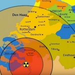 Groot deel van Nederland ontruimd bij kernramp
